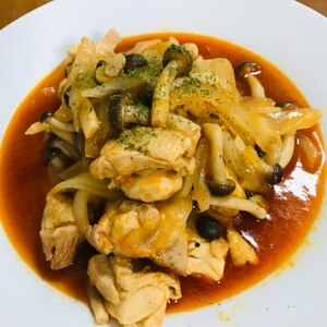 子どもが喜ぶ☆鶏肉と玉ねぎのケチャップ煮